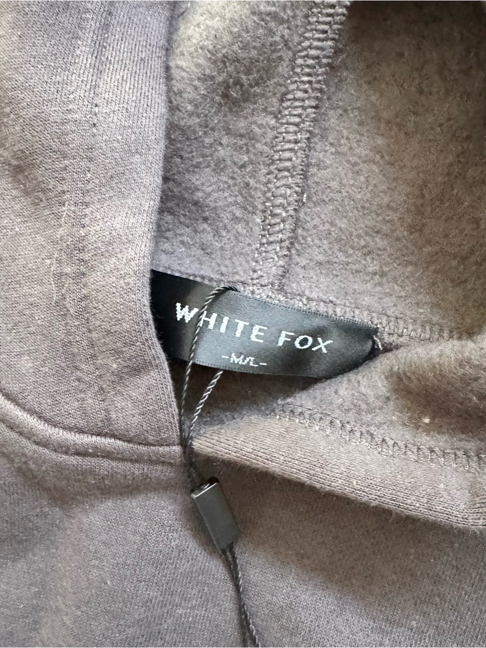 NWT White Fox Boutique Gray Hoodie M/L - Picture 10 of 11